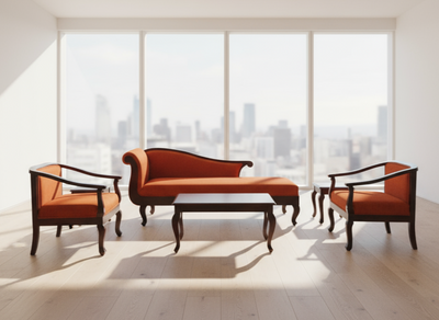 French style wooden 6 pc Sofa set !!