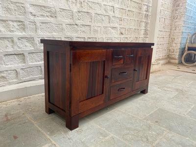 Hand Crafted Wooden sideboard ( contemporary design )