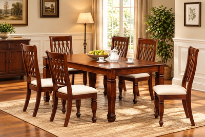 6 seater dining table set | sheesham wood
