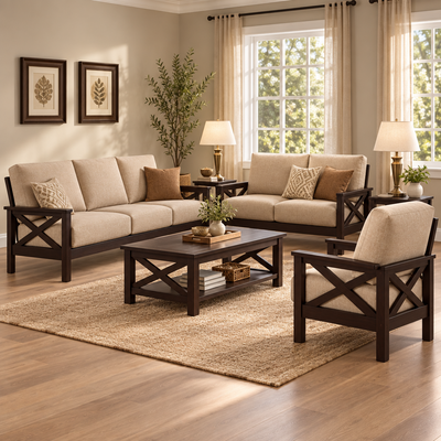 solid wood sofa set