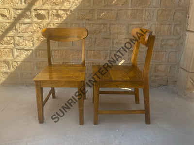 Handmade Wooden Dining table chair set in Retro Style
