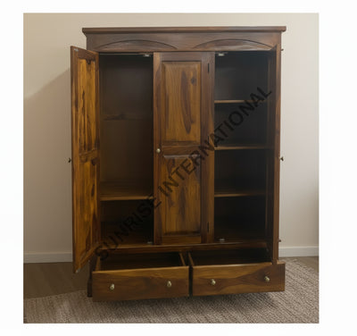 Home Furniture - Wooden 3 door Cupboard / Wardrobe (panel)!! Home & Living:Furniture:Bedroom:Wardrobes & Cabinets