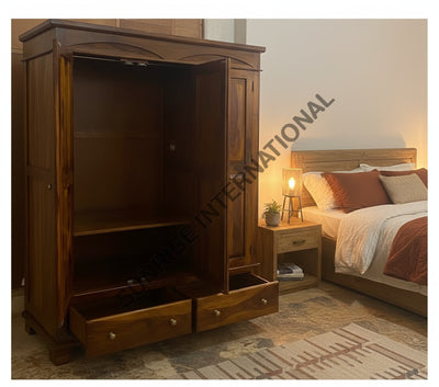 Home Furniture - Wooden 3 door Cupboard / Wardrobe (panel)!! Home & Living:Furniture:Bedroom:Wardrobes & Cabinets