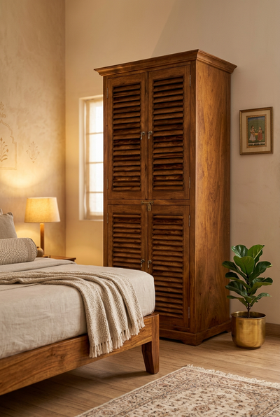 Home Furniture - Wooden 4 door Wardrobe Almirah !!