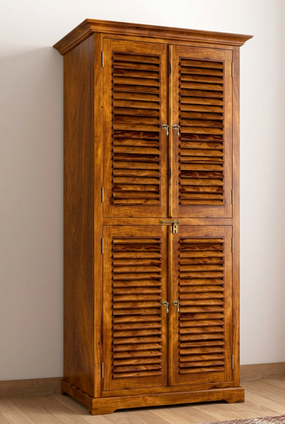 wooden 4 door wardrobe