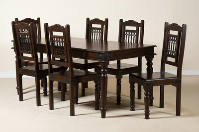 Indian Jali Furniture - Wooden Dining Set