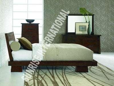 Japanese Style Wooden 6 pc Bedroom set - Bed , Wardrobe, bedside, dresser, frame- Furniture online: Buy wooden furniture for every home with best designs