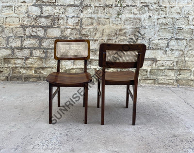 Mid Century Solid Sheesham Wood Storage Dining Table With 6 Chair Furniture Set ! Home &