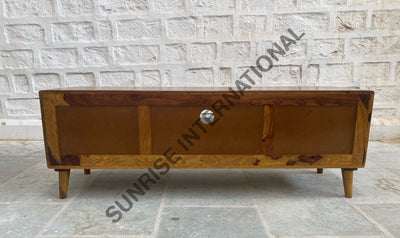 Mid Century Sheesham Wood Tv Cabinet With Rattan Cane Work! Home & Living:furniture:living