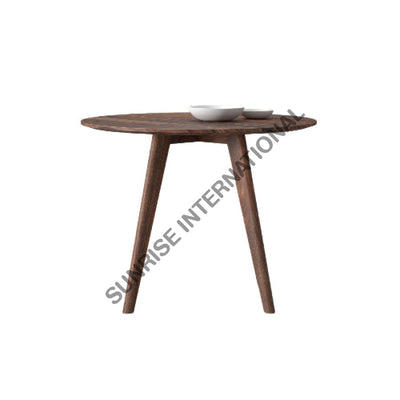 Mid Century Solid Sheesham Wood 4 Seater Round Dining Table! Home & Living:furniture:dining Room