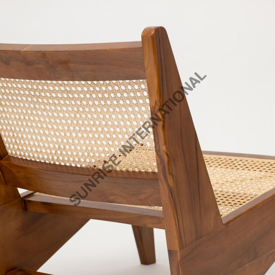 Buy wooden rattan cane kangaroo Chandigarh chair design online India ...