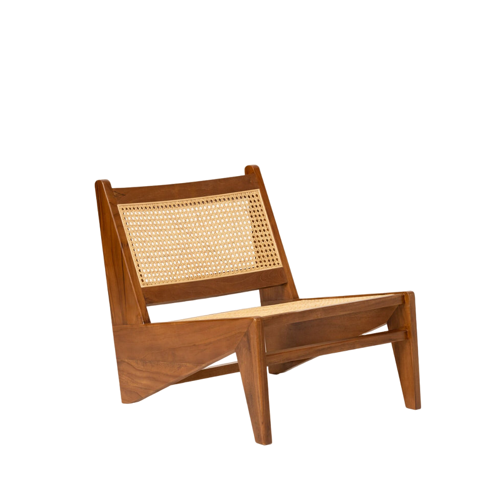 Buy wooden rattan cane kangaroo Chandigarh chair design online India ...