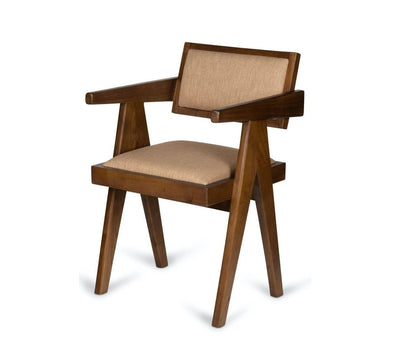 mid century solid wood arm chair design online