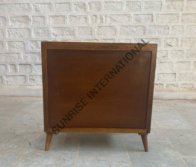 Mid Century wooden sideboard cabinet with rattan cane work! Home & Living:Furniture:Living Room:Chairs