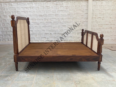 solid wood rattan cane bed manufacturers in india
