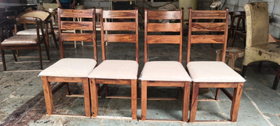 Modern Wooden Dining chair with seat cushion !
