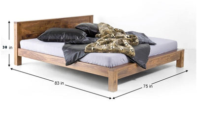 Modern wooden Double bed (For Indian King mattress size)
