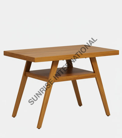 Nordic Design Wood 3pc Wooden Dining table Set (1 Table + 2 chairs) with rattan cane for restaurant cafe & home Home &