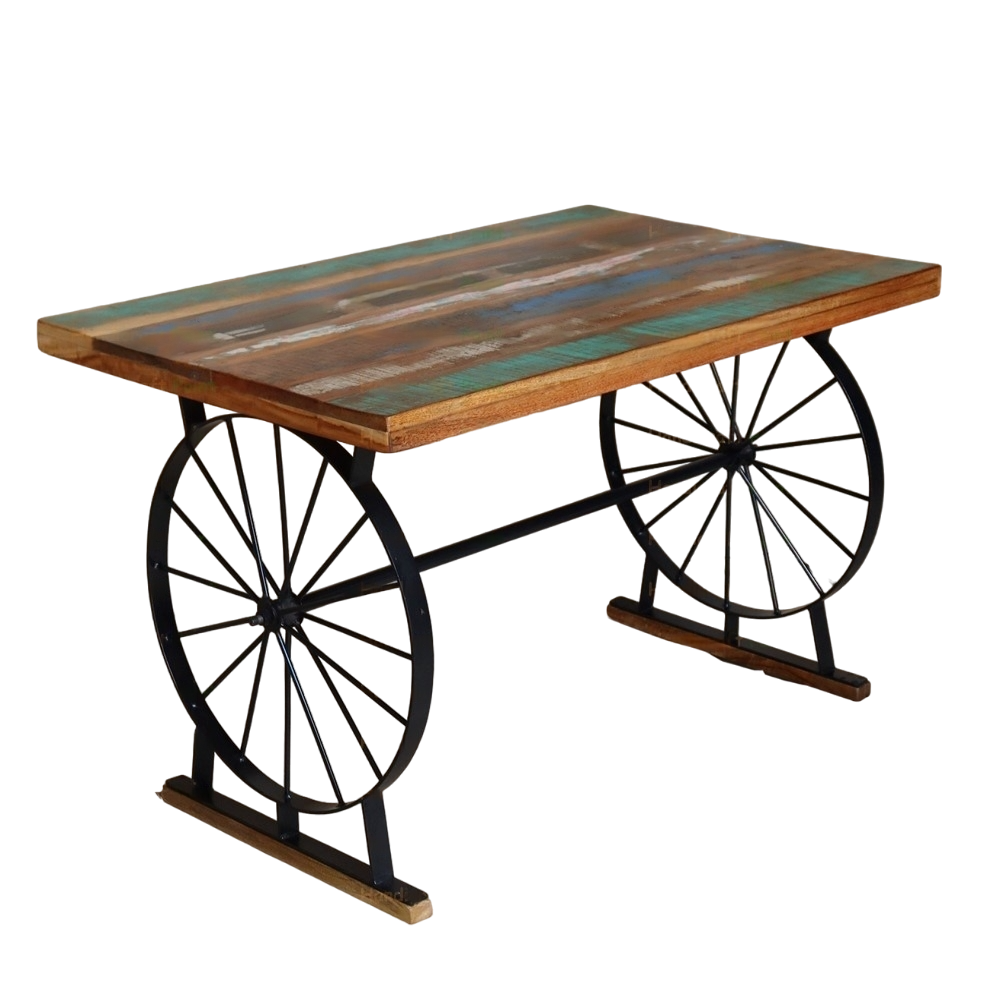 Table Rear Wheel Wagon Wheel Table