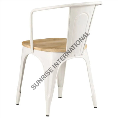 Restaurant Cafe Outdoor Metal & Wood Tolix Type Chair Home Living:furniture:living Room:chairs