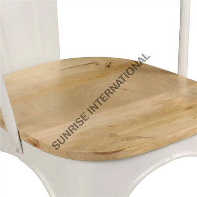 Restaurant Cafe Outdoor Metal & Wood Tolix Type Chair Home Living:furniture:living Room:chairs