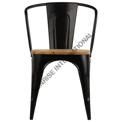 Restaurant Cafe Outdoor Metal & Wood Tolix Type Chair Home Living:furniture:living Room:chairs