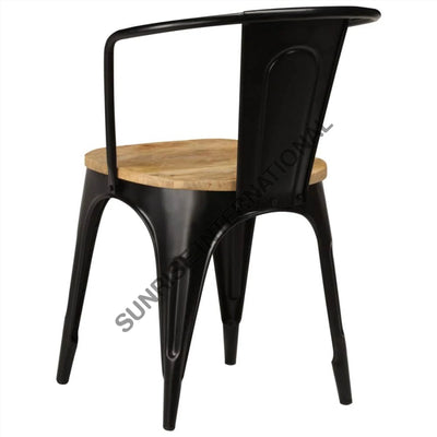 Restaurant Cafe Outdoor Metal & Wood Tolix Type Chair Home Living:furniture:living Room:chairs