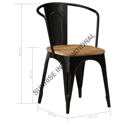 Restaurant Cafe Outdoor Metal & Wood Tolix Type Chair Home Living:furniture:living Room:chairs