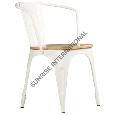 Restaurant Cafe Outdoor Metal & Wood Tolix Type Chair Home Living:furniture:living Room:chairs