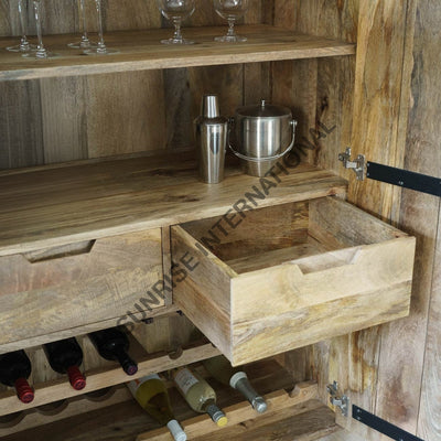 Retro Style Solid Wood Bar Cabinet rack for home Home & Living:Furniture:Dining Room Kitchen:Cabinets & Racks