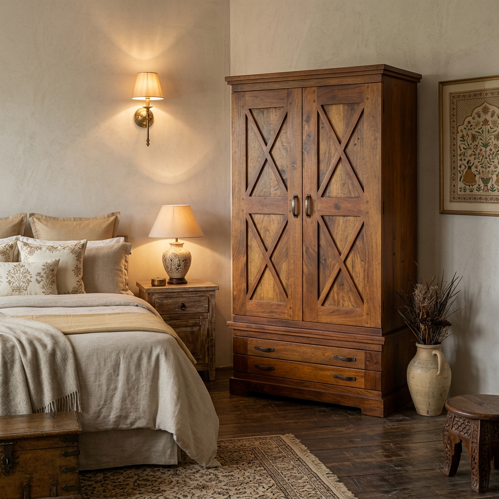 Romy Range Furniture - Wooden 2 door Cupboard / Wardrobe !!