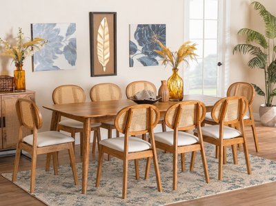8 Seater Wooden Dining Table Set