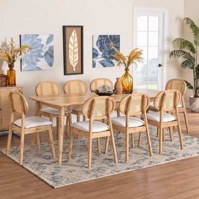 8 Seater Wooden Dining Table Set