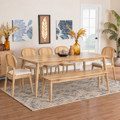 8 Seater Wooden Dining Table Set