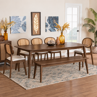 8 Seater Wooden Dining Table Set