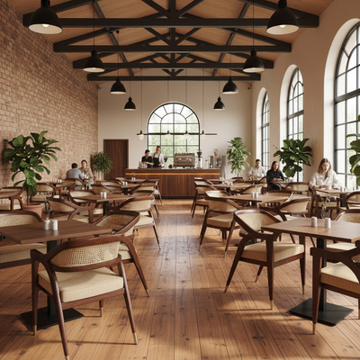 Sheesham wood restaurant accent arm chair with rattan cane work & seat cushion !