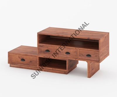 Solid Acacia Wood Long Wooden Tv Cabinet / Unit! Home & Living:furniture:living Room:tv Cabinets