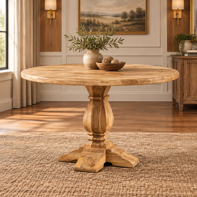 4 seater round dining table