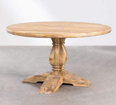 solid wood round dining table design online
