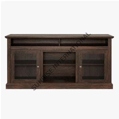 Solid Sheesham Wood TV cabinet / TV unit with glass door !