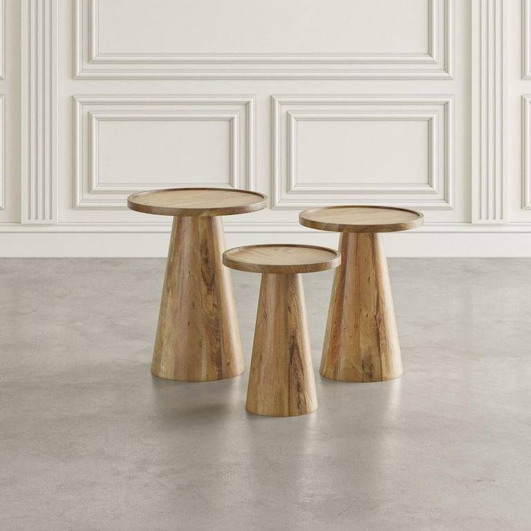 Solid wood Side table , End Table, Lamp Table, peg table  (set of 3) !