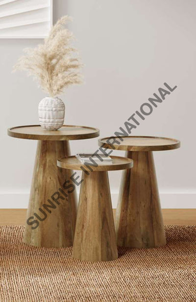 Solid wood Side table End Table Lamp Table peg table (set of3)! Home & Living:Furniture:Living Room:Tables