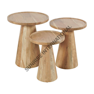 Solid wood Side table End Table Lamp Table peg table (set of3)! Home & Living:Furniture:Living Room:Tables
