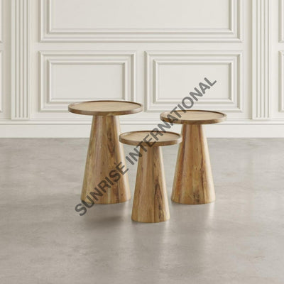 Solid wood Side table End Table Lamp Table peg table (set of3)! Home & Living:Furniture:Living Room:Tables