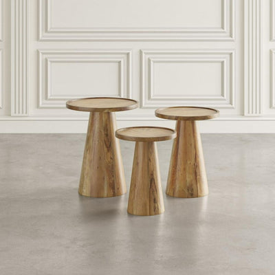 Solid wood Side table , End Table, Lamp Table, peg table  (set of3) !