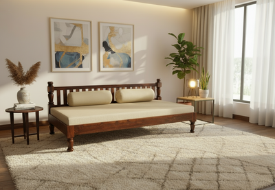 solid wood diwan daybed designs online India