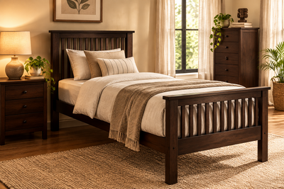 Stylish Wooden Single Bed !!