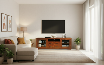 Stylish solid sheesham wood TV cabinet, TV unit for Modern Home !
