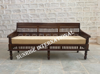 wooden hand carved sofa set design online in india