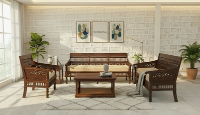 TRADITIONAL STYLE SOLID SHEESHAM WOOD SOFA SET FURNITURE - Make your combination !